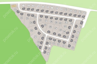 План поселка Княжий бор