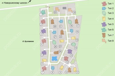 План поселка Рубин Эстейт