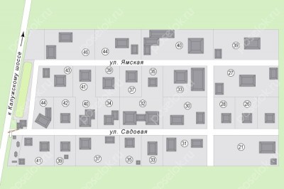 План поселка Русское поле ТСЖ