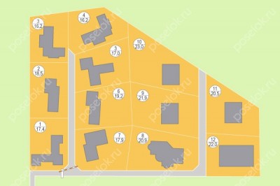 План поселка Романово