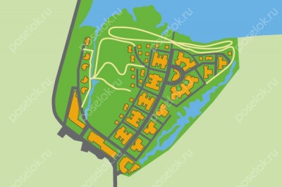 План поселка Остров фантазий