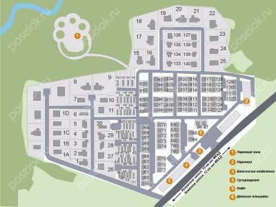 План поселка Благодать