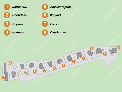 План поселка Захарово