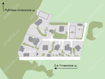 План поселка Успенское 2