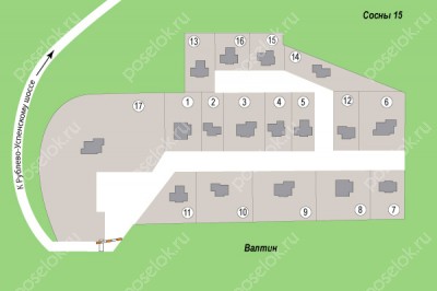 План поселка Серебряные Ключи