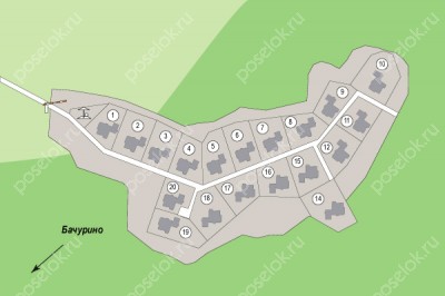 План поселка Лукоморье