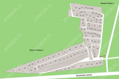 План поселка Лесные поляны 1