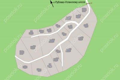 План поселка Любушкин Хутор