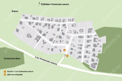 План поселка Полесье