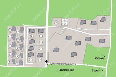 План поселка Корабельные сосны