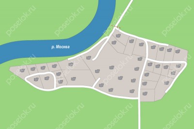 План поселка Заречье