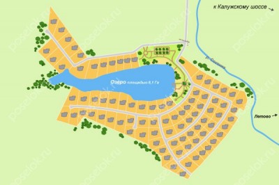 План поселка Бельгийская деревня