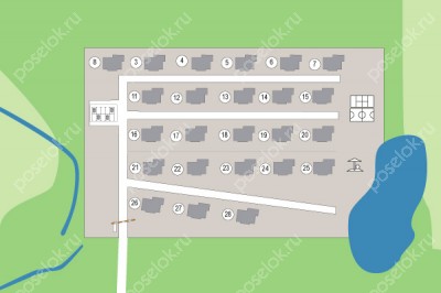 План поселка Павловы Родники